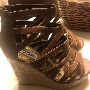 New Brown wedge Sandals
